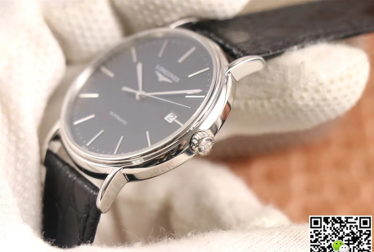 Longines Presence L4.921.4.52.2 KY factory 1:1 Best Edition Replica Watch Black Strap